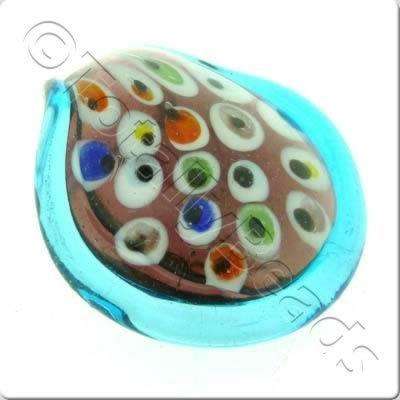 Lampwork Pendant - Drop 45mm - LPT43