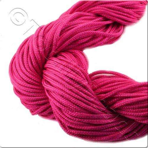 Rattail Cord 1mm Fuschia - 10m