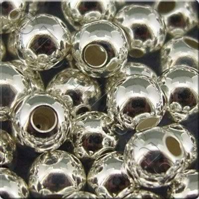 Sterling Silver Round Bead - 4mm - 10pcs