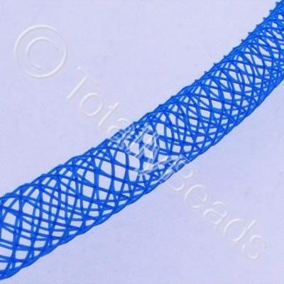 Nylon Mesh Tubing - 4mm Blue - 4m pack