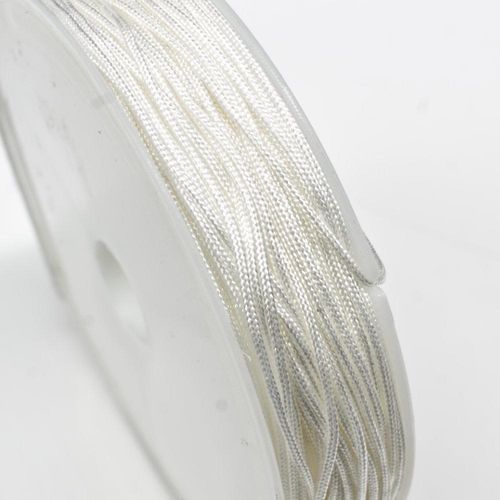 Rattail Cord 0.6mm White   10m for jewellery making