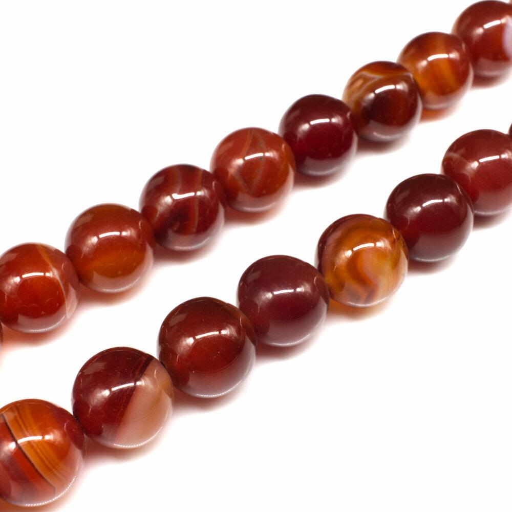 Banded Agate Round Beads 12mm 16