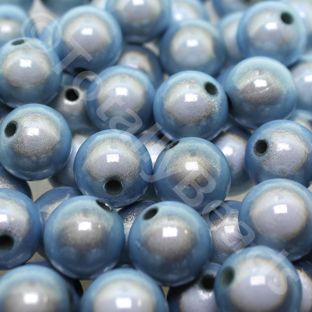 Miracle Beads - 14mm Round Light Blue 16pcs