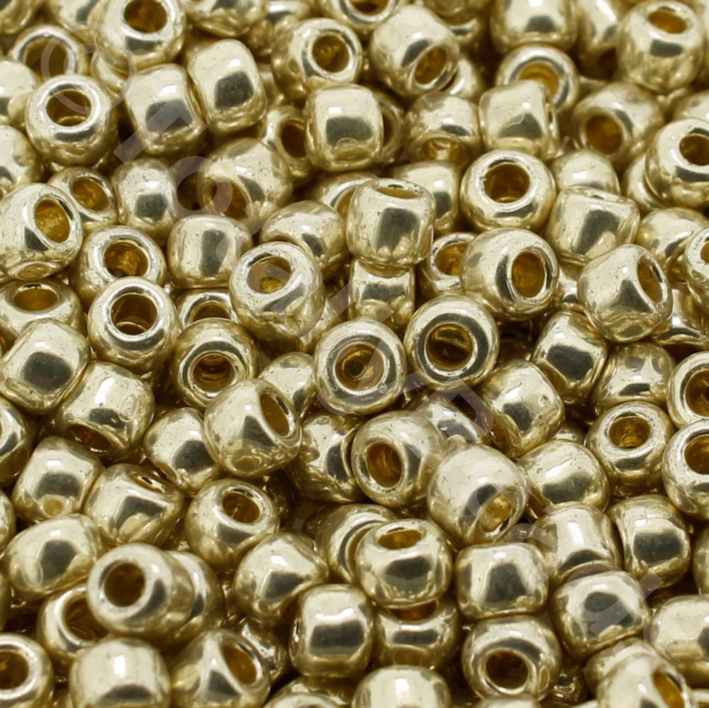 Toho Size 6 Seed Beads 10g - PermaFinish Galvanized Aluminum