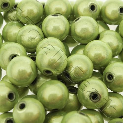 Miracle Beads - 10mm Round Lime Green 40pcs