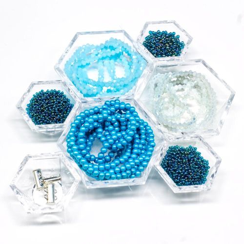 BC 2023 WK 30/31: Argyll Necklace   Cornflower 4mm for jewellery making