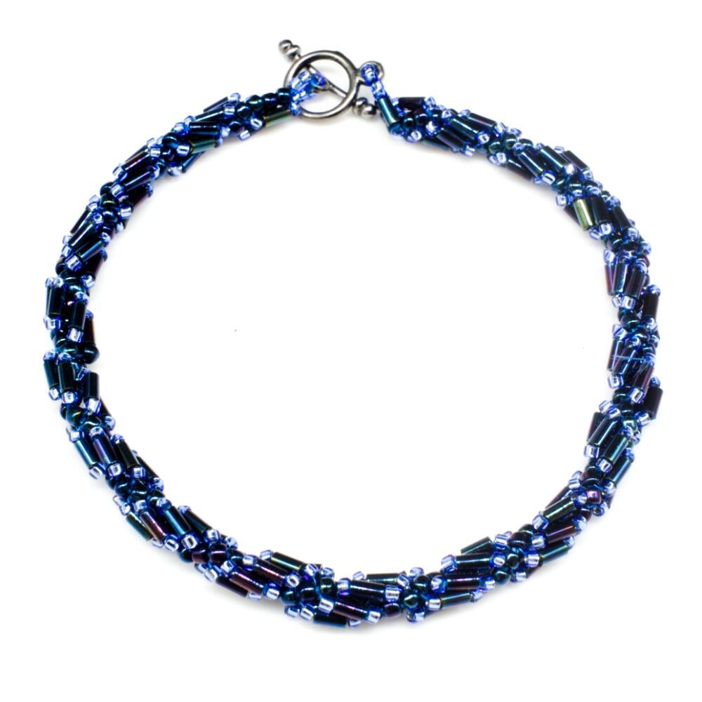 Helix Bugle Bracelets (6) nebula bracelet making kit — DIY set with beads and instructions for creating handmade jewelry