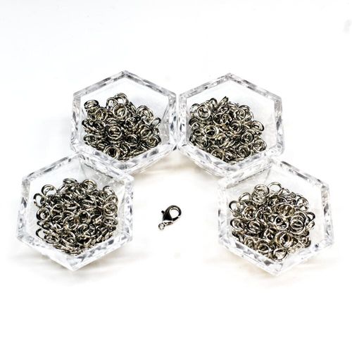 BC 2023 WK 37: Turkish Roundmaille   Rhodium 6x1mm for jewellery making