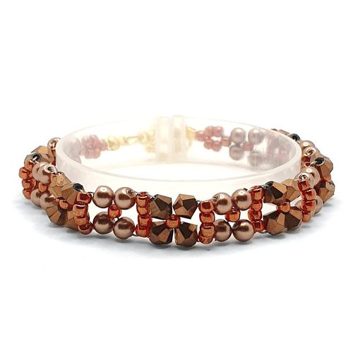 Dorothy Crystal Bracelets bronze bracelet making kit — DIY set with beads and instructions for creating handmade jewelry