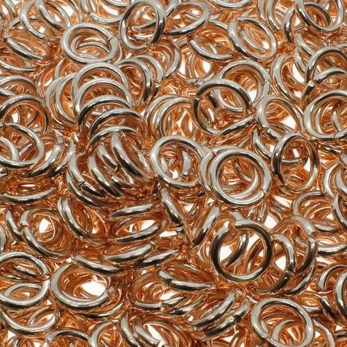 Jump Rings 5x1mm 170pcs   Rose Gold for jewellery making