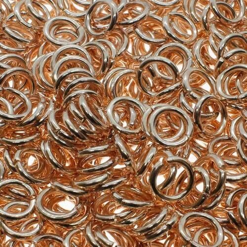 Jump Rings 5x1mm 170pcs   Rose Gold for jewellery making