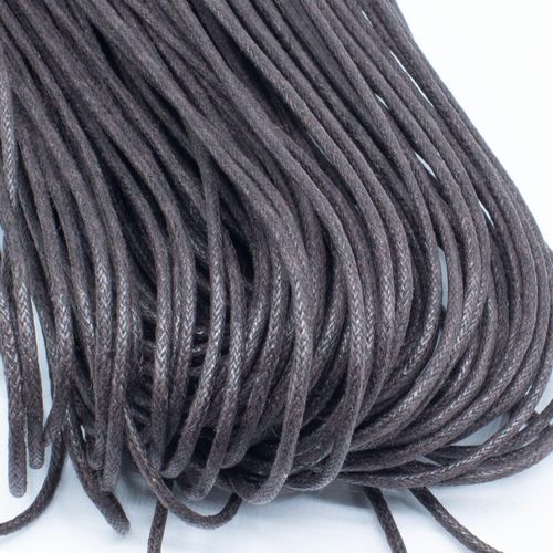 Wax Cotton Cord 1.5mm 4 metres   Chocolate for jewellery making