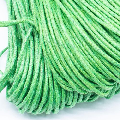 Wax Cotton Cord 1.5mm 4 metres   Green for jewellery making