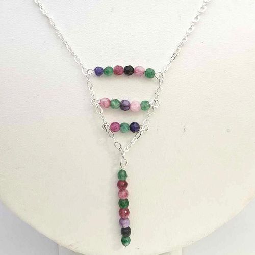 Juliana Jade Necklaces Makes 3 summer garden necklace making kit — DIY set with beads and instructions for creating handmade jewelry