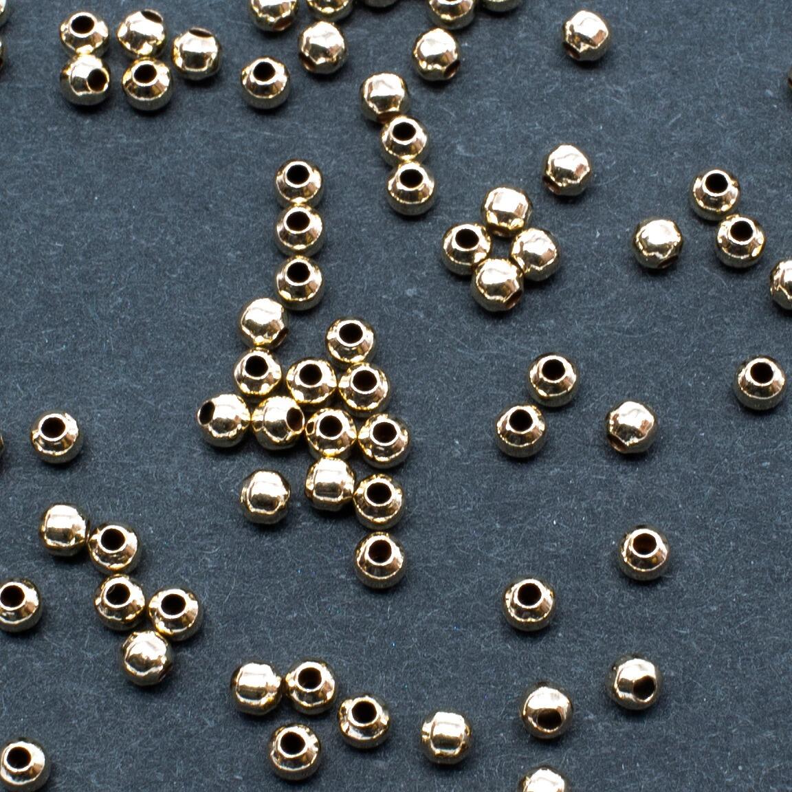 Gold Filled Round Beads 2mm   10pcs for jewellery making