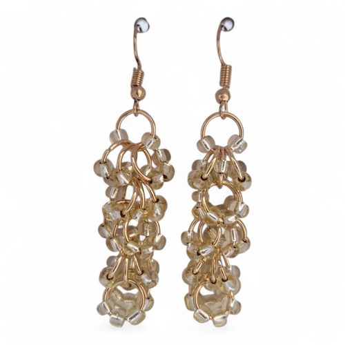 Shaggy Loop Jewellery champagne gold jewelry making kit — DIY set with beads and instructions for creating handmade jewelry
