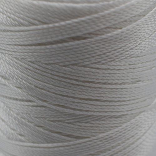 Micro Macrame Cord 12ply 0.4mm 5 metres   White for jewellery making