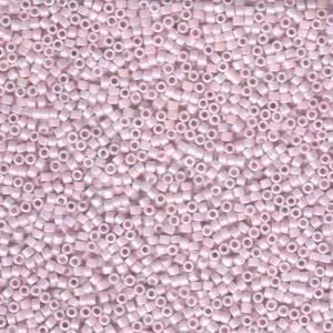 Miyuki Delica Beads Size 11 - Opaque Pale Rose AB DB1504 5g