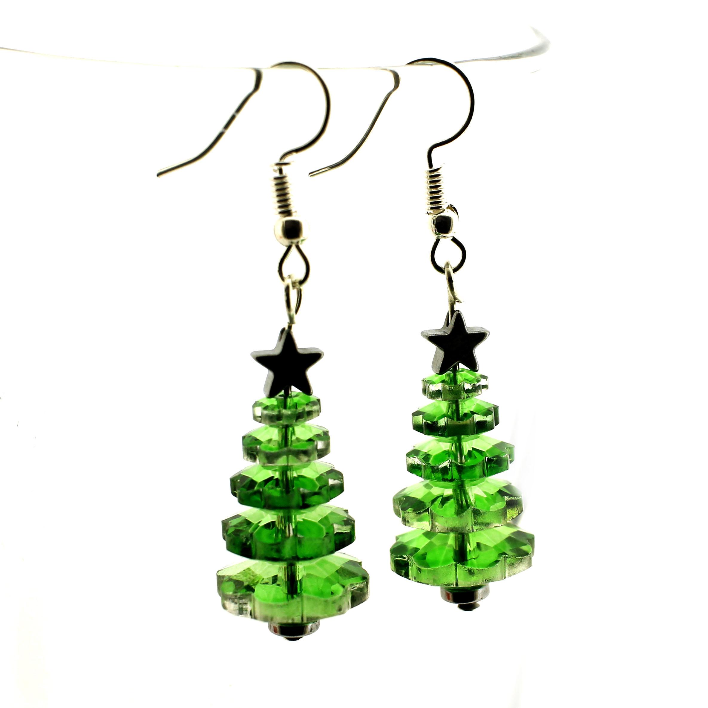 Margarita Christmas Tree Earrings Kit - Green