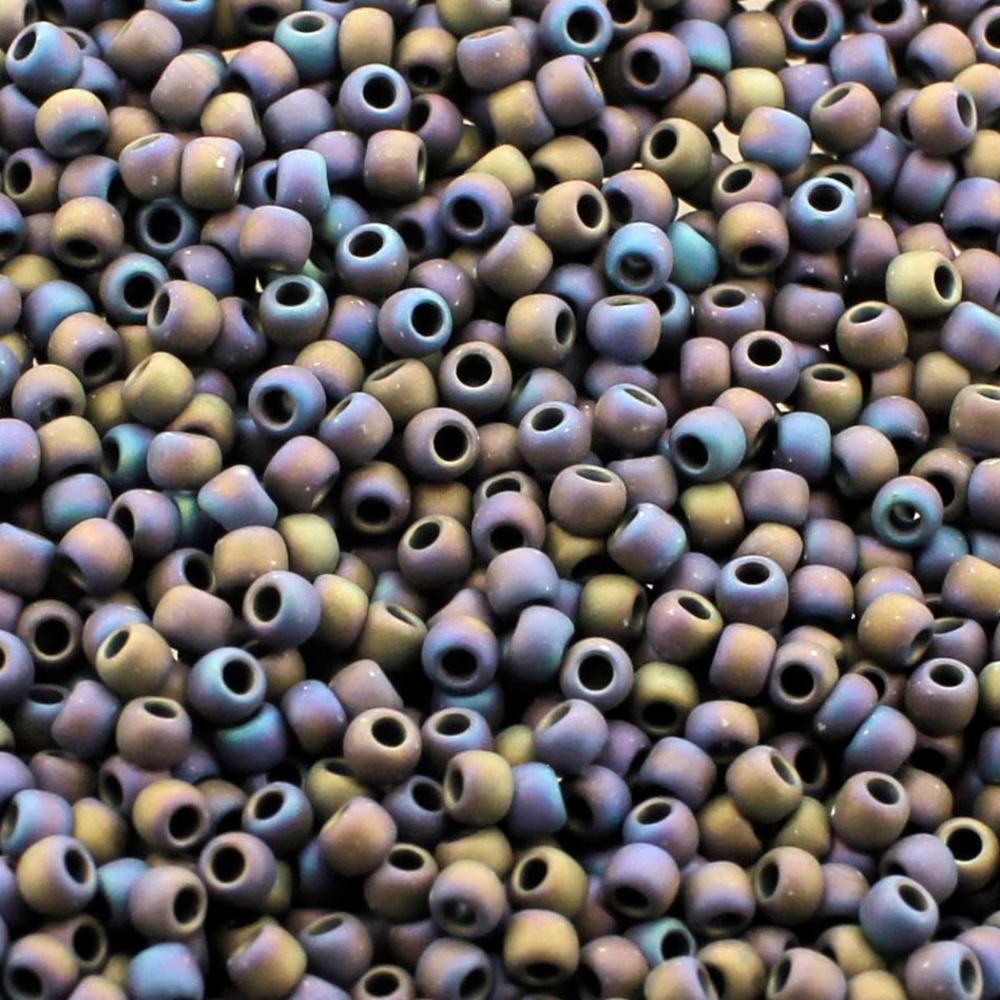 Toho Size 11 Seed Beads 10g - Matt Iris Purple