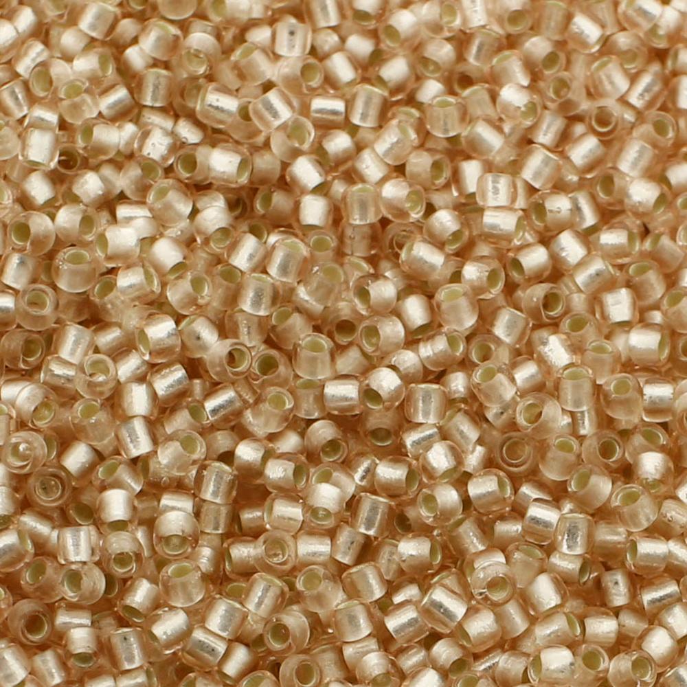 Toho Size 11 Seed Beads 10g - Silver Frost Rosaline