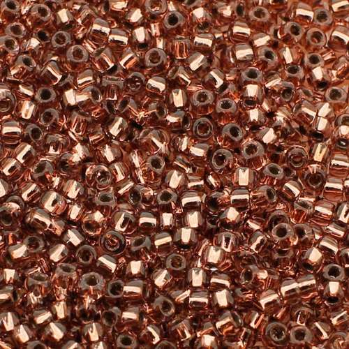 Toho Size 11 Seed Beads 10g - Copper Lined Lt Amethyst