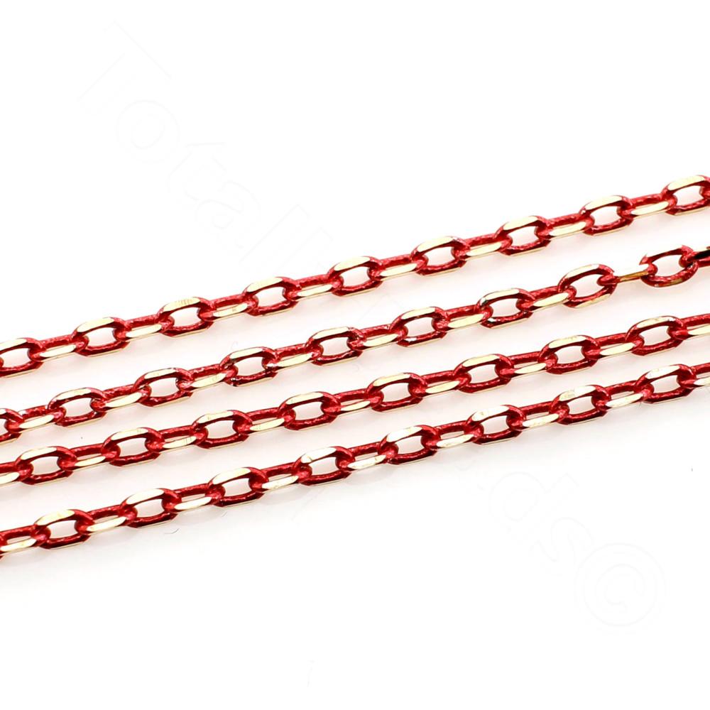 Coloured Jewellery Chain - Red