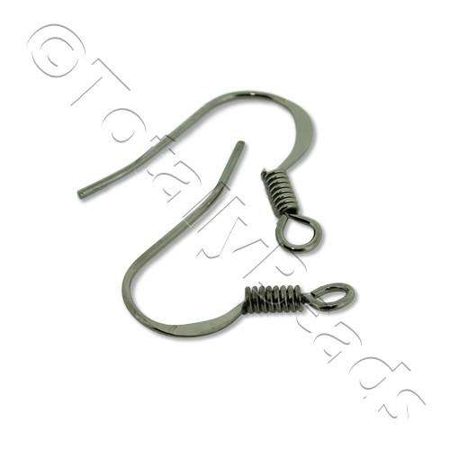 Ear Hook Black Plated - 25 Pairs