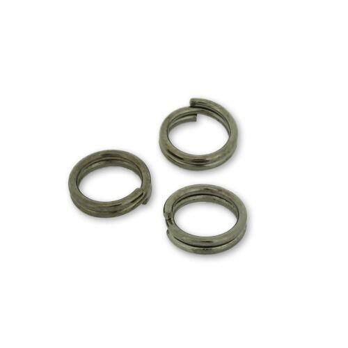 Split Rings 6mm 120pcs   Black Plated for jewellery making