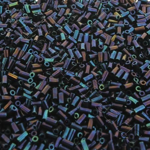 Toho 3mm Bugle Seed Beads 10g - Metallic Nebula