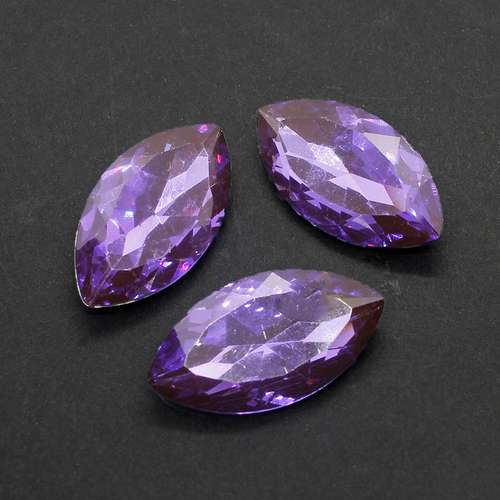32mm resin Rivoli stone purple velvet — faceted round crystal-style cabochon ideal for jewelry making, settings, and crafts
