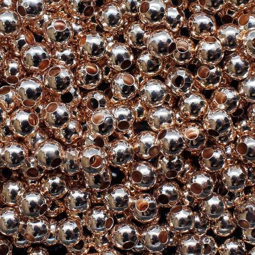 Round Spacer Beads 3mm 200pc - Rose Gold