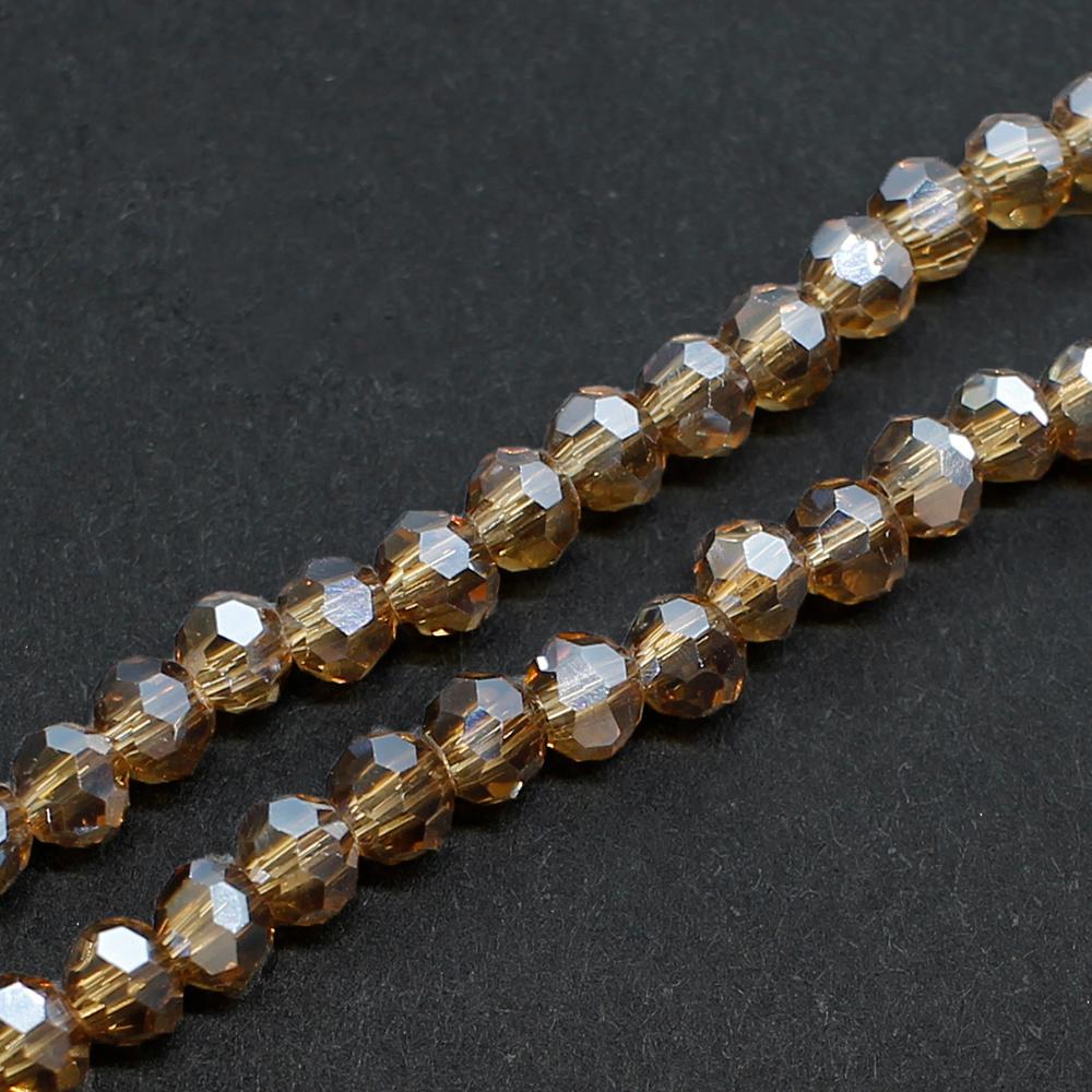 Crystal Round Beads  3mm - Hazelnut Hue
