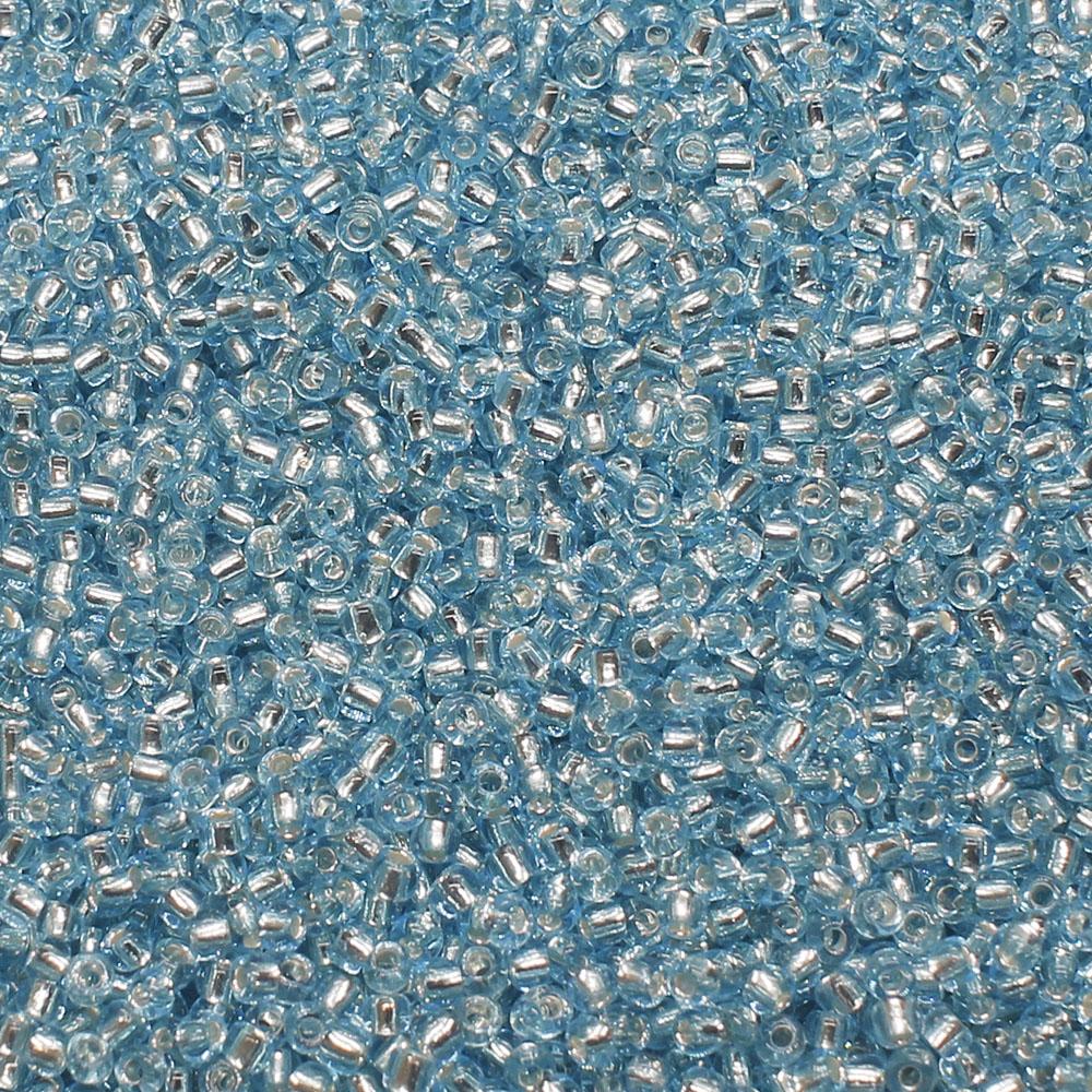 FGB Beads Silver Lined French Blue Size 12 - 50g
