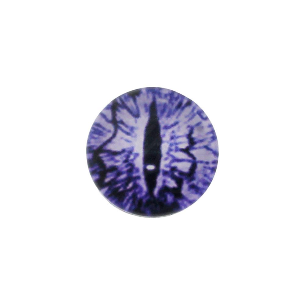 Glass Cabochon 20mm - Dragon Eye Lilac Colour