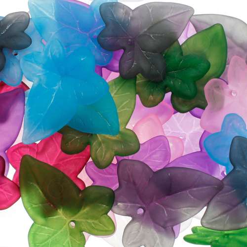 75 pcs - Lucite Leaves MIX Large