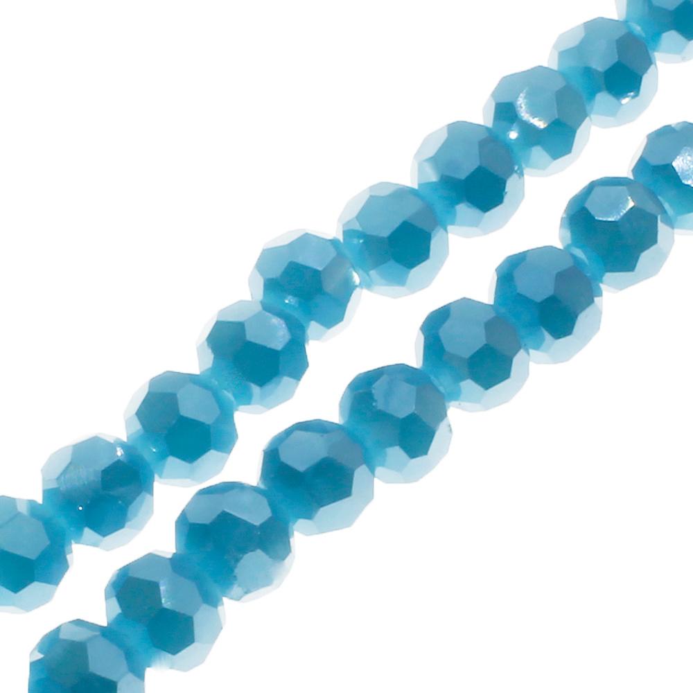 Crystal Round Beads 4mm - Denim Blue