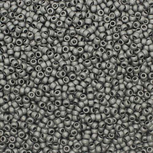 Toho Size 8 Seed Beads 10g - Met Antique Silver