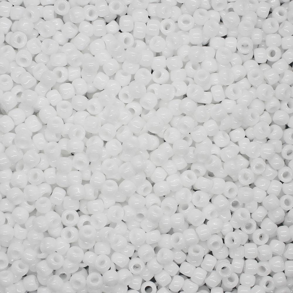 Toho Size 6 Seed Beads 10g - Opaque White