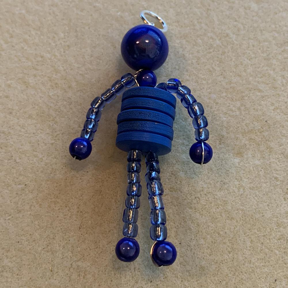 Button Doll Kit - Blue