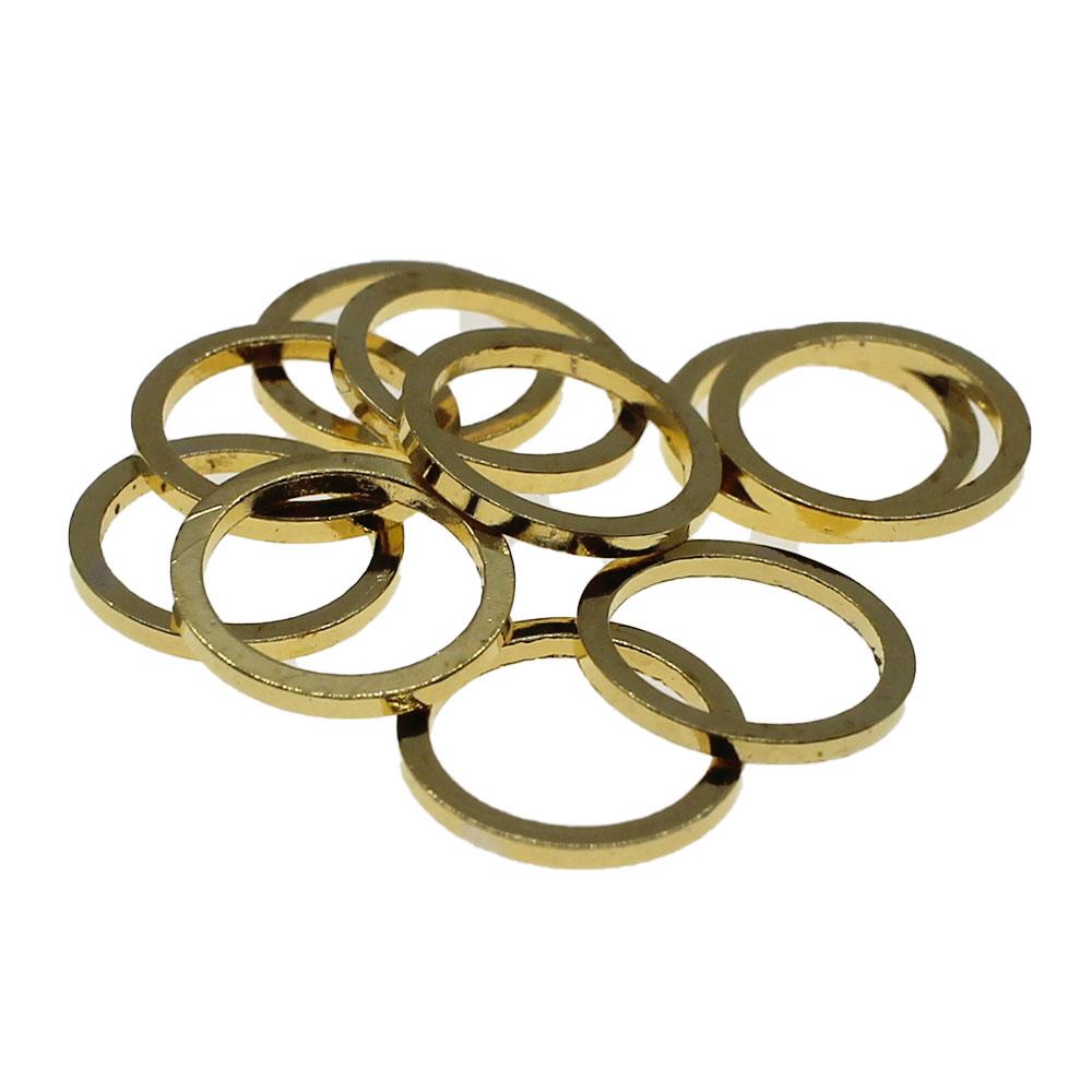 Circular Shaped Spacer Ring Gold Plated - 10 x 1mm - 10g