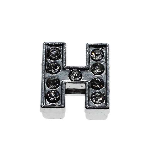 Slider Letter Bead - H