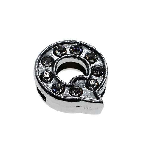 Slider Letter Bead - Q