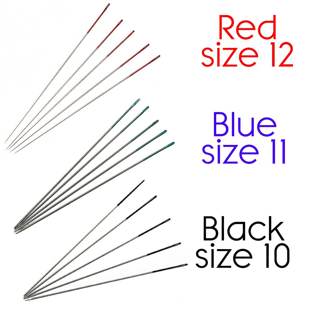 Coloureye Beading Needles 3 Sizes 15pcs
