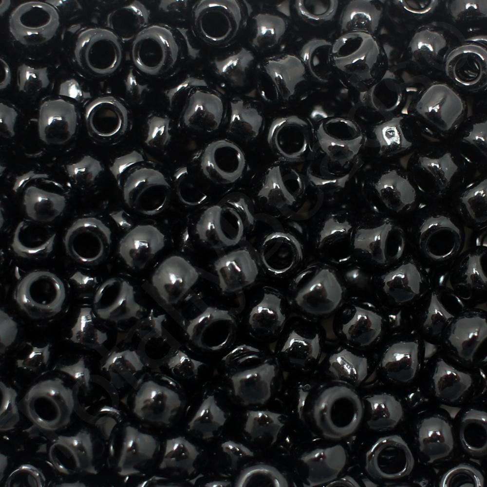 Toho Size 3 Seed Beads 10g - Opaque Black