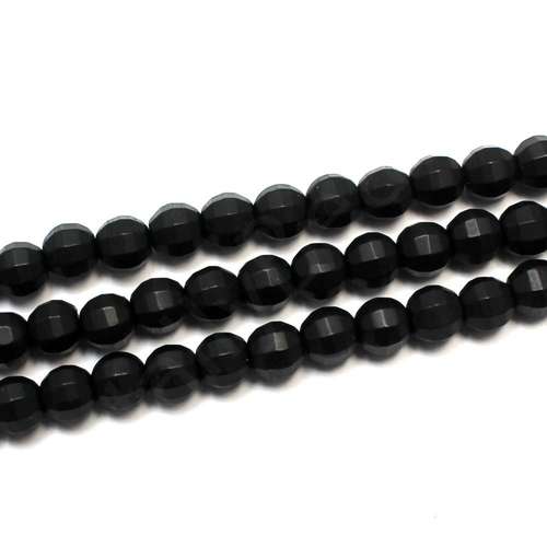 Synthetic Onyx Watermelon Round Beads 6mm Matt