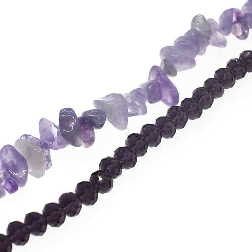 Semi Precious Charm bracelet light amethyst bracelet making kit — DIY set with beads and instructions for creating handmade jewelry
