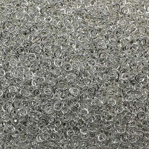 Jump Rings 4x1mm 200pc - Silver Plated