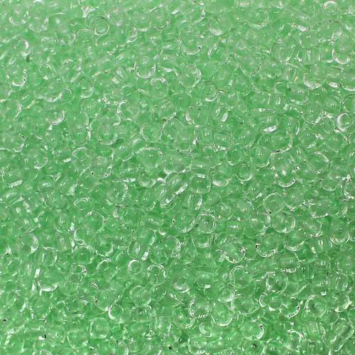 Toho Size 8 Seed Beads 10g - Glow in the Dark Mint Green