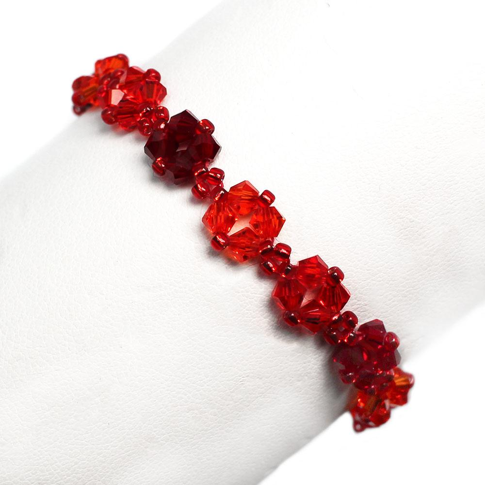 Pixie Bracelet kit - Red - Makes 3